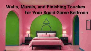 Create a safe, fun, and colorful squid game bedroom for teens and kids. Explore teenage gamer bedroom ideas, video game bedroom decor