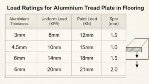 Load Ratings for Aluminium Tread Plate in Flooring