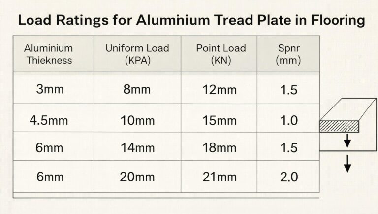 Load Ratings for Aluminium Tread Plate in Flooring